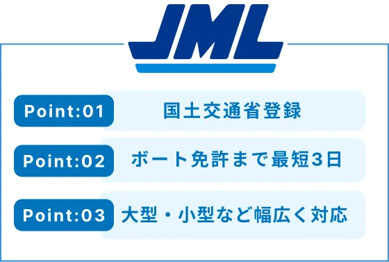JMLは国土交通省登録の教習所です。